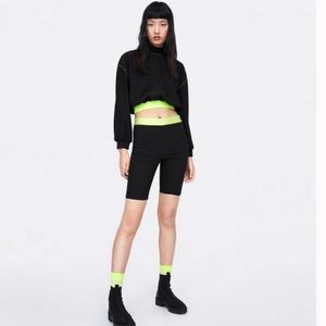 Zara Black Mock Crop Top